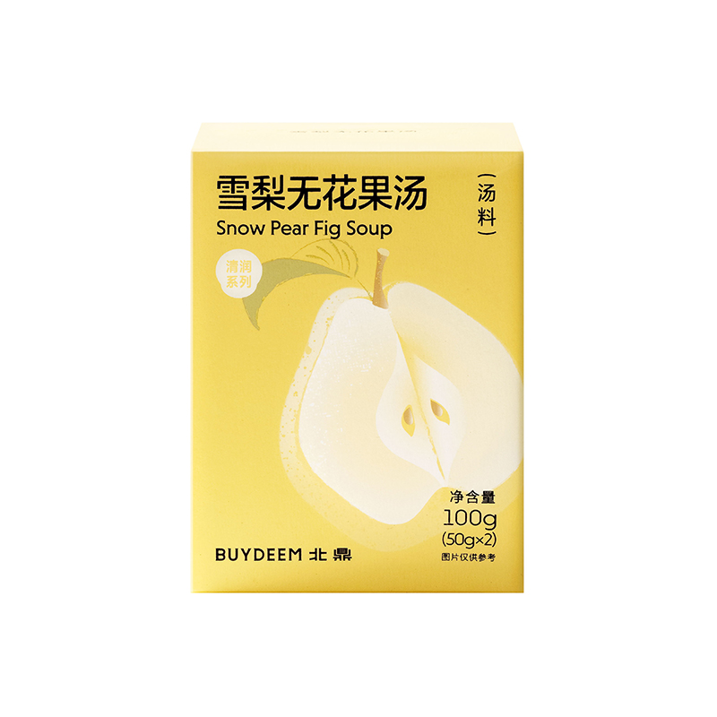 【中国直邮，时效5-12天】Buydeem 北鼎养生汤包 雪梨无花果盒装/00g*3 三盒装共300g