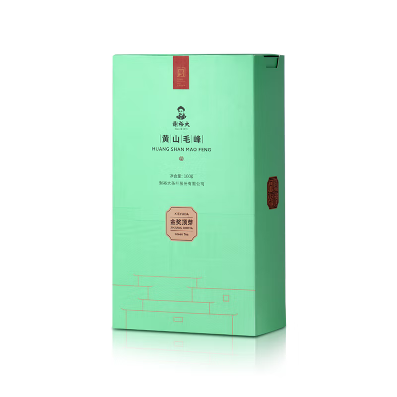 【中国直邮，时效7-15天】2026新茶上市 谢裕大 绿茶金奖顶芽安徽黄山毛峰特级一等100g 卡盒装