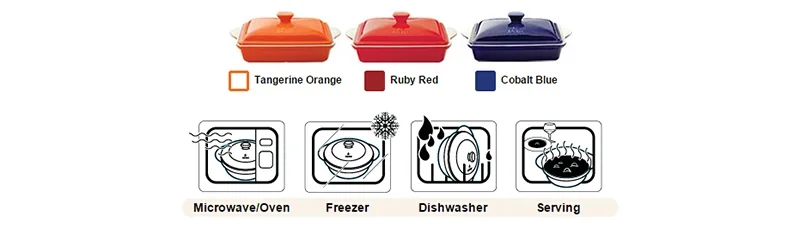 Aroma Housewares Doveware Casserole ADC-203, 3.0 quart detail image 7
