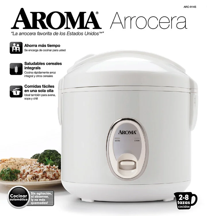Aroma Rice Cooker ARC-914S 2L/4 cups uncooked detail image 1