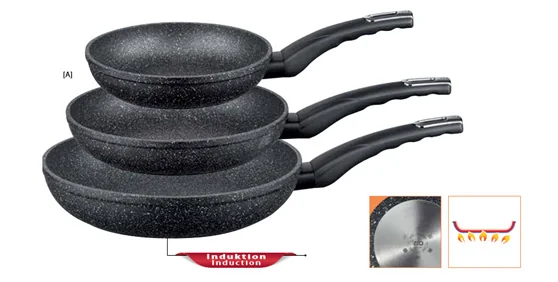 ELO Granit Evolution Heavy Forged Aluminum Kitchen Induction Cookware WOK Pan detail image 1