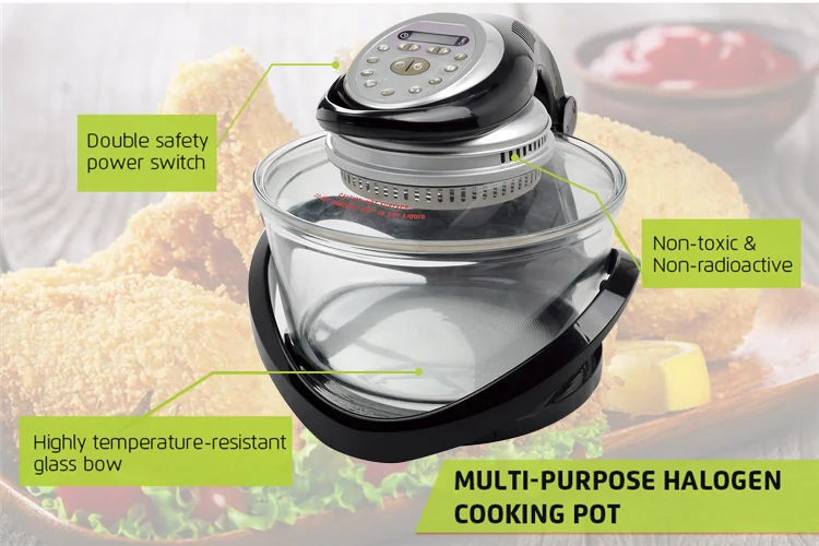 Goldlabo Glass Housing Multi-purpose 12L Portable Convection Oven CG02B detail image 1