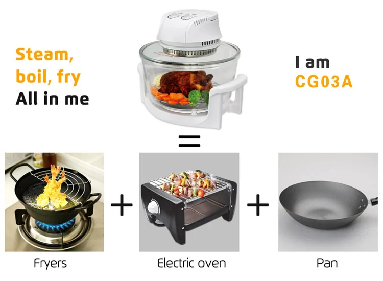 Goldlabo CG03A High Quality Portable Cooking Pot+Stand 1300W Electric Oven 12L detail image 2