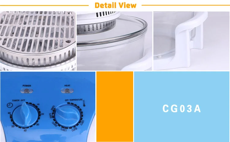 Goldlabo CG03A High Quality Portable Cooking Pot+Stand 1300W Electric Oven 12L detail image 5