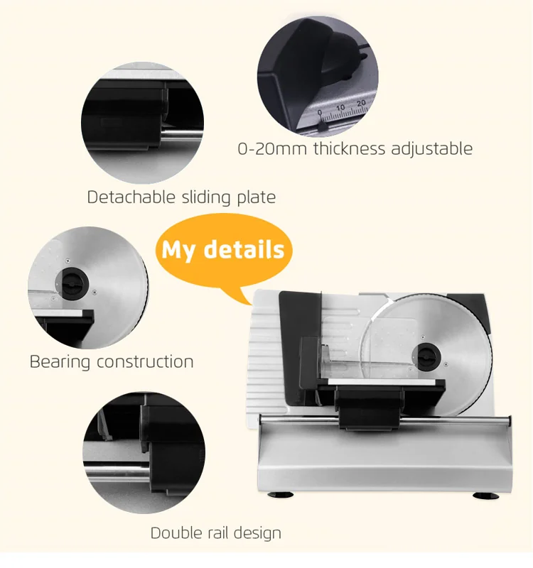 Goldlabo MS100C Fast and Sharp Detachable Sharp Blade Versatile Metal Food Slicer detail image 5