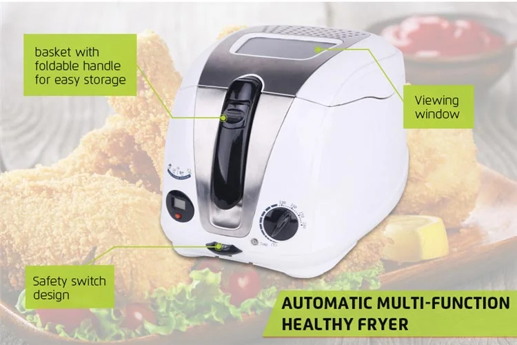 Removable Lid Non-stick Basket with Digital Timer Deep Frying ZG20A detail image 1