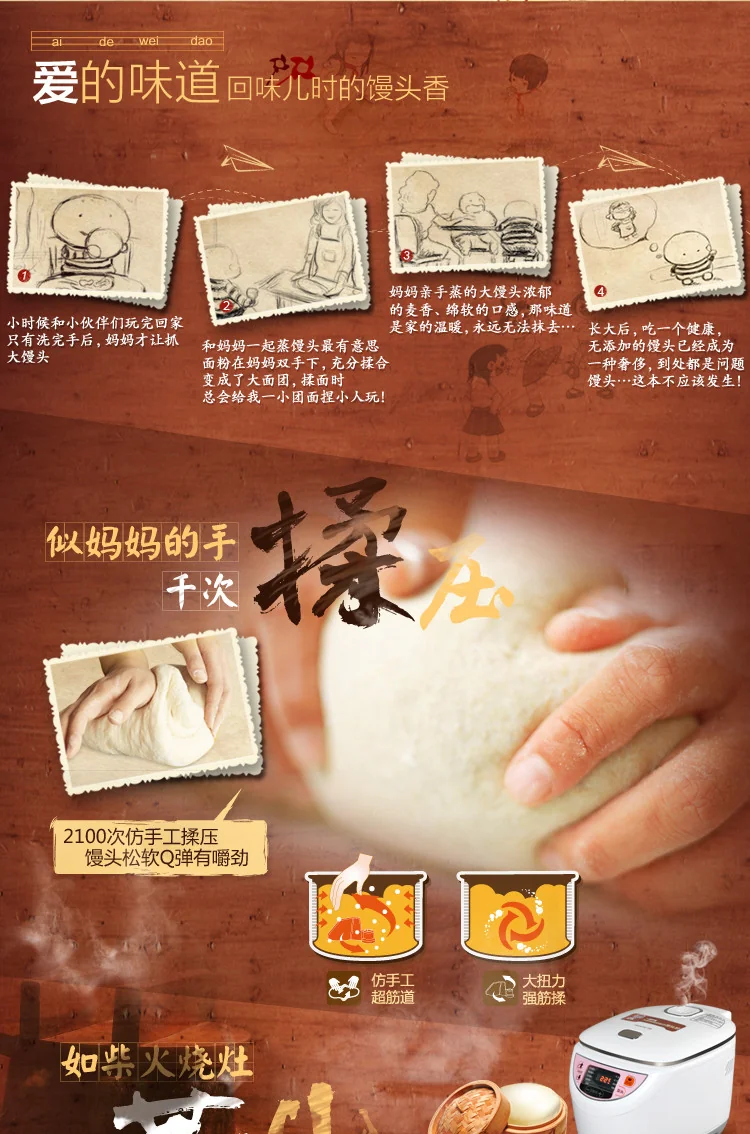 【加拿大专送-免快递费】JOYOUNG/九阳全自动馒头机MT-100SU901 详情图 1