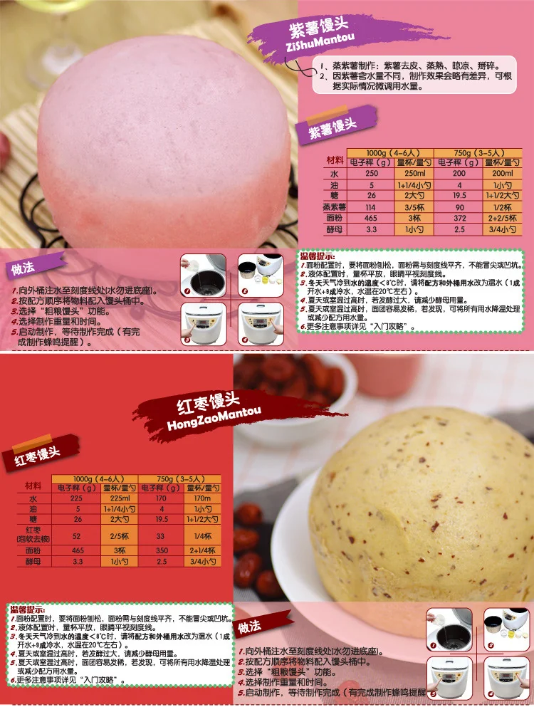 【加拿大专送-免快递费】JOYOUNG/九阳全自动馒头机MT-100SU901 详情图 17