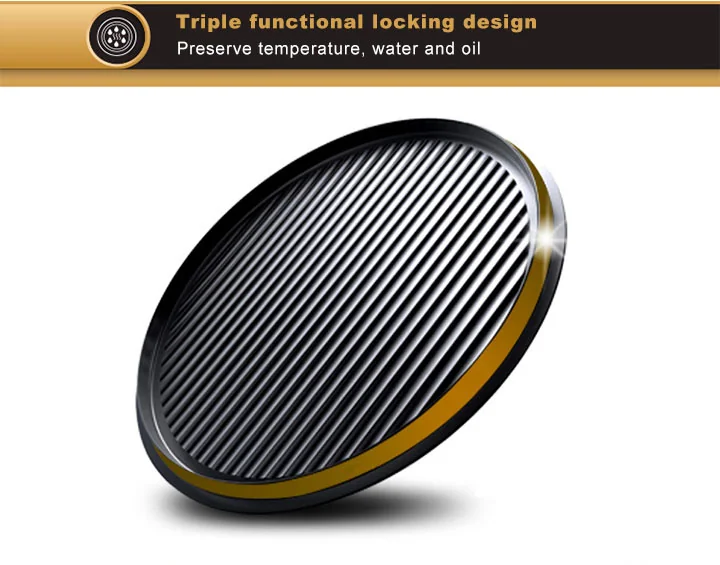 Liven Flagship Electric Skillet with Detachable Pans LR-A434, Golden Shell