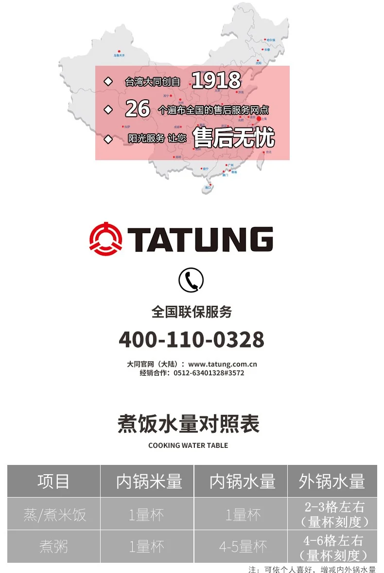 TATUNG TAC-06KN(UL) Stainless Steel Rice Cooker 2.5L/6 cups uncooked detail image 15
