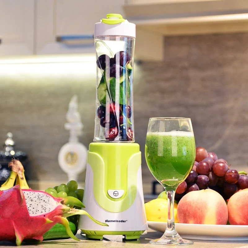 Homeleader One-touch personal size Blender, 300W 500ml Mini Blender with Travel Sport Bottle, K01-032 , Green detail image 2