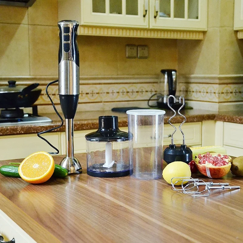 Homeleader Smart Stick 3-Speed Hand Blender, 4-In-1 Multifunctional Food Processor, Stainless Steel, 400W, K39-038 detail image 1