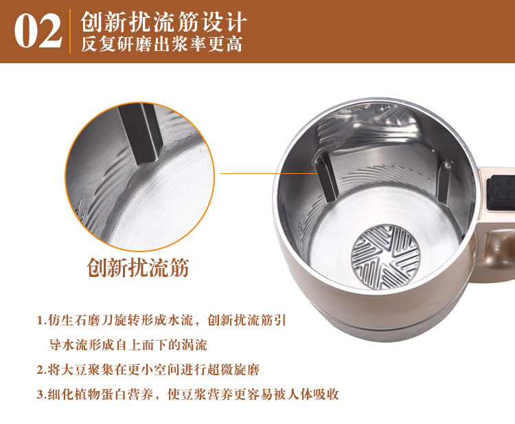 美的豆浆机DJ13B-HCV1W产品图