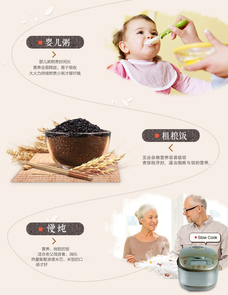 美的（Midea）智能电饭煲 rice cooker MB-FS5017