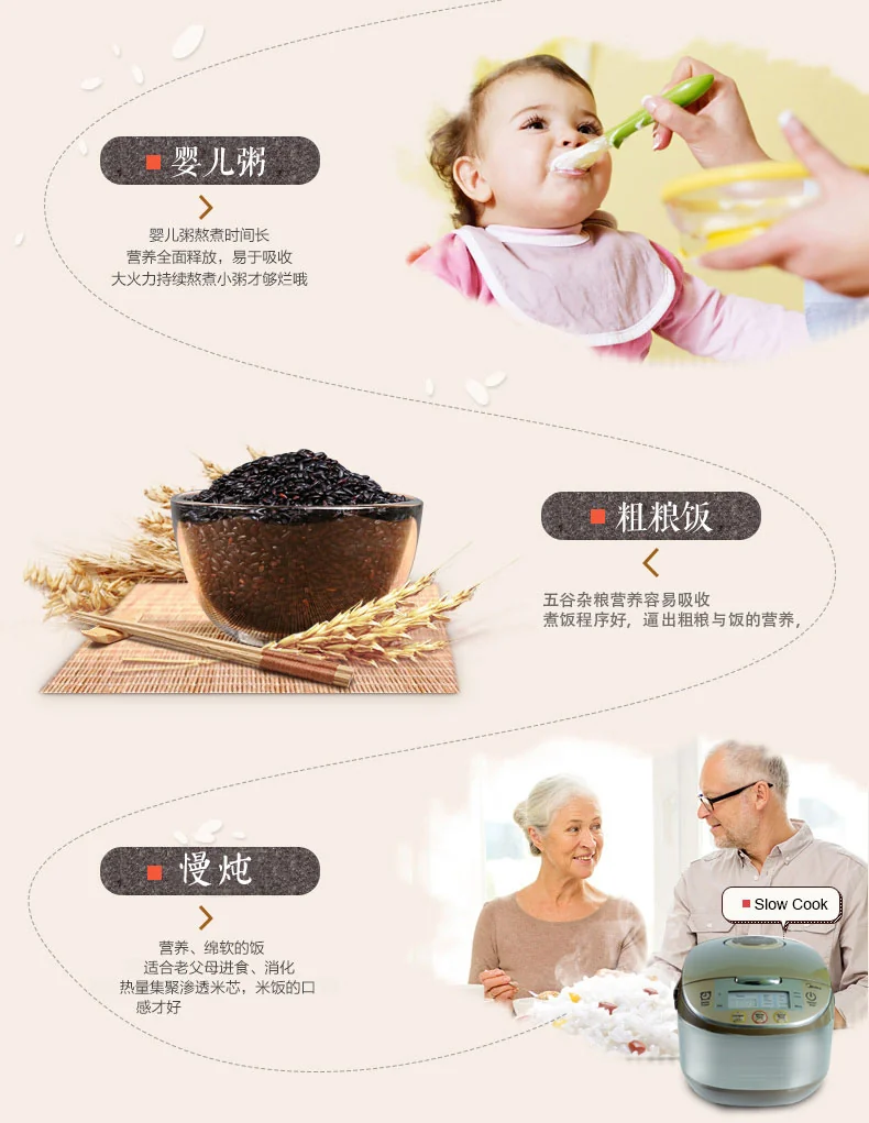 美的（Midea）智能电饭煲 rice cooker MB-FS5017