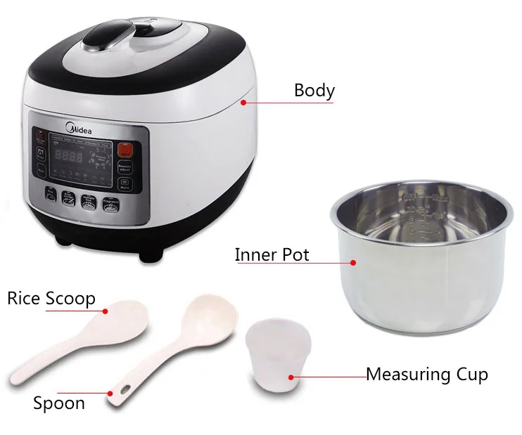 MIDEA MY-SS5033 Super Intelligent 6L/6.6Qt Stainless Steel Electric Pressure Cooker 19-in-1 detail image 19