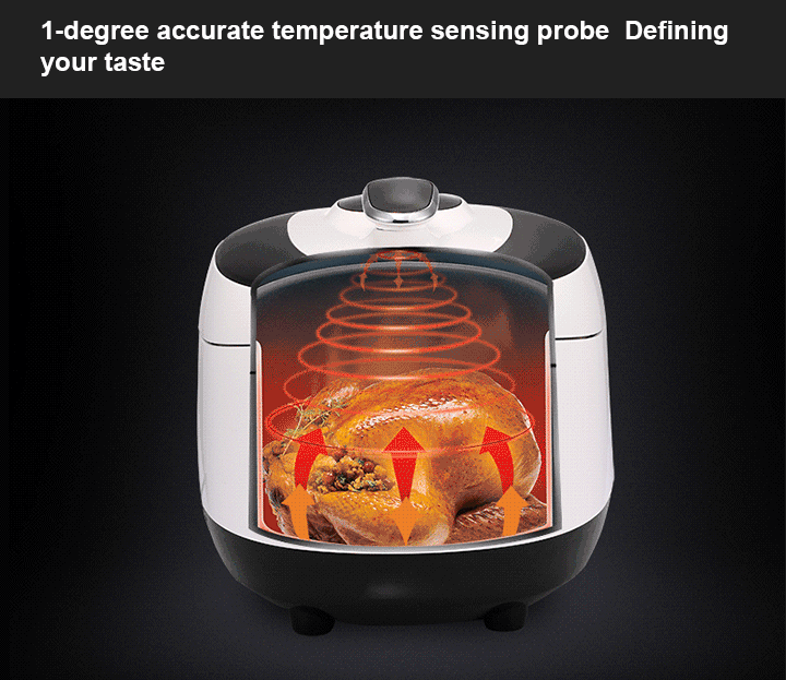 MIDEA MY-SS5033 Super Intelligent 6L/6.6Qt Stainless Steel Electric Pressure Cooker 19-in-1 detail image 6
