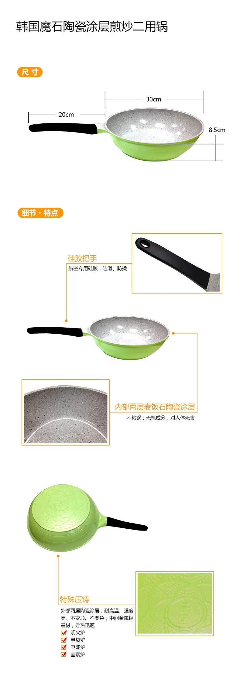 Korea Imported Stone Nonstick KW2830 detail image 3