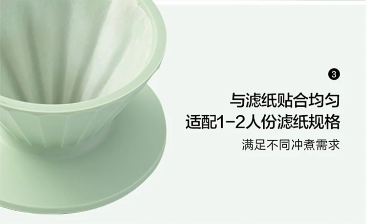 北鼎咖啡滤杯双层过滤网手冲咖啡套装漏斗滤网器具工具免滤纸便携双色可选 -西柚橙 detail image 15