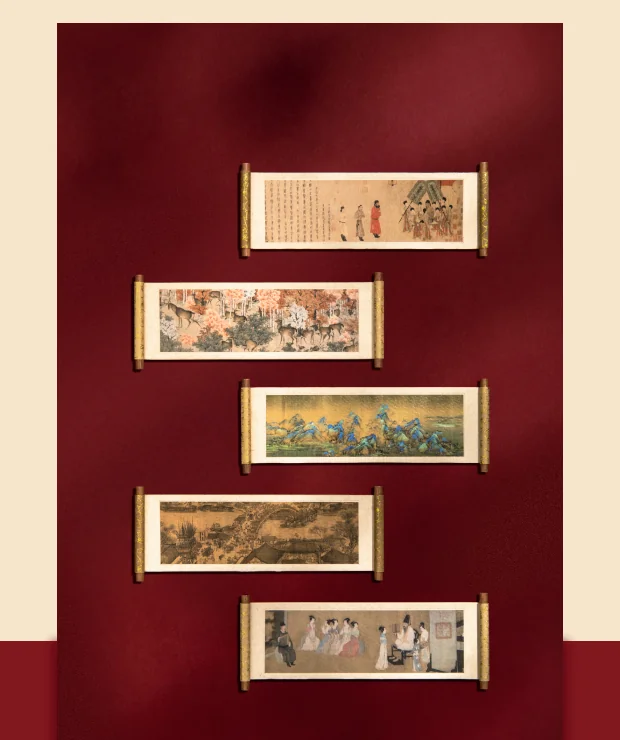【中国直邮，时效10-15天】博物文创 卷轴冰箱贴名画系列（千里江山图）磁贴创意古典实用装饰墙贴 detail image 3