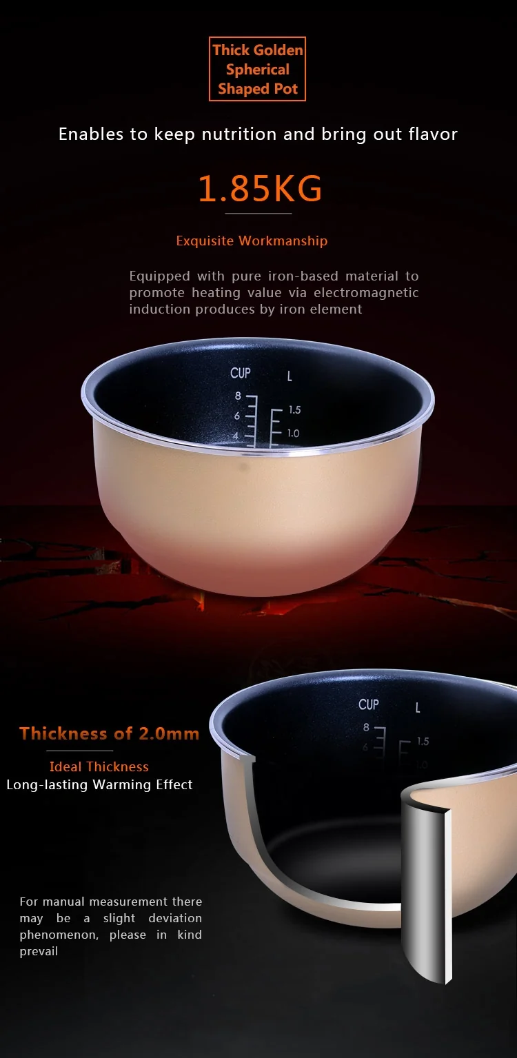 JOYDEEM AIRC-4001 IH ELECTRIC RICE COOKE ,4L detail image 8