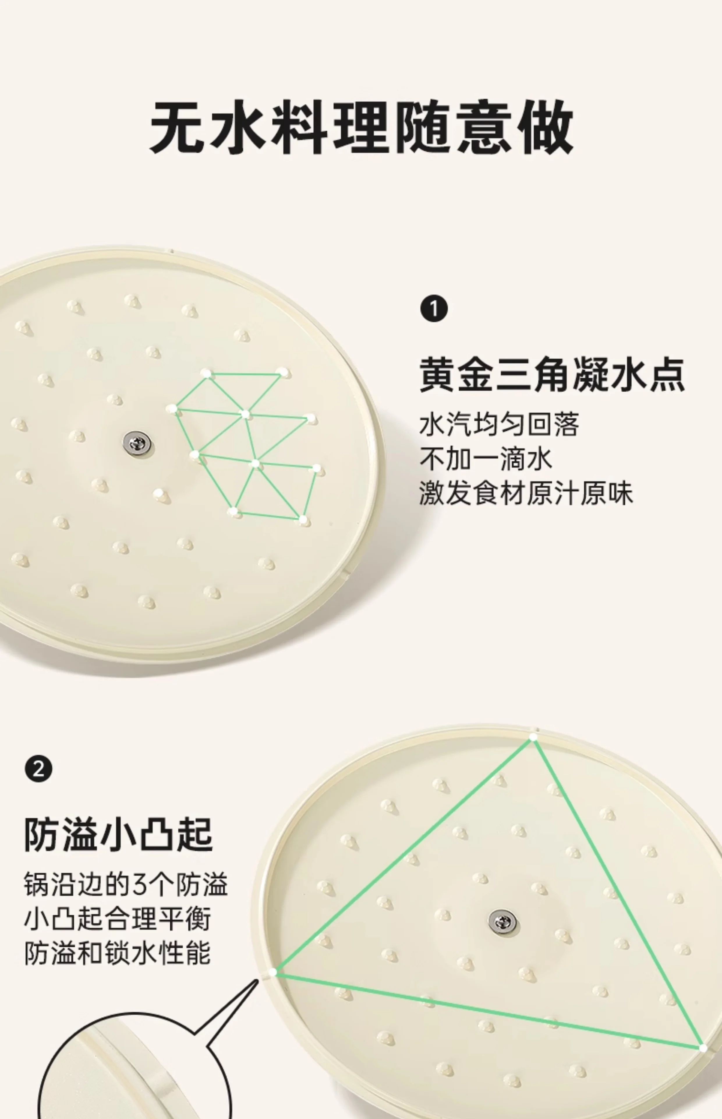 Amercook陶瓷0氟涂层不粘锅家用炒菜锅平底煎炒锅燃气灶电磁炉通用 白山茶 30cm detail image 15
