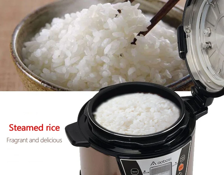 Aobosi YBW30-80Q Programmable Pressure Cooker 3Qt/800W Non-Stick Cooking Pot Digital Cooker