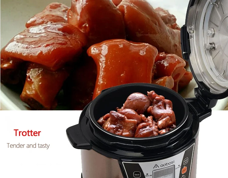 Aobosi YBW30-80Q Programmable Pressure Cooker 3Qt/800W Non-Stick Cooking Pot Digital Cooker