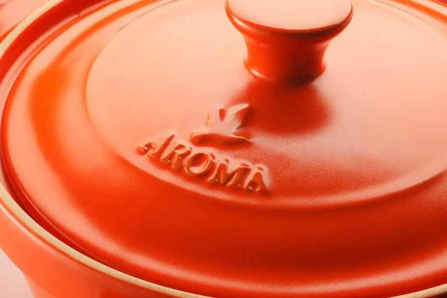 Aroma圆形带盖炖锅 2.84L ADC-102 一锅多用 天然陶瓷 靓丽色彩-魅力红 detail image 7