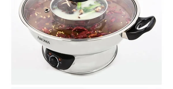 AROMA 5-Qt Electric Shabu Shabu Hot Pot ASP-600 detail image 5