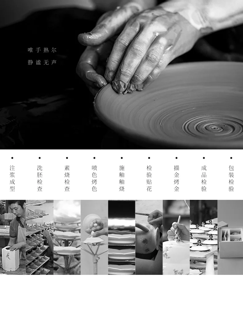 【 China Direct Mail, Time 10-15 Days 】 Auratic Yongfengyuan Dayun Longhui 23 Head Tea Set (6-person - Chinese Red) detail image 10