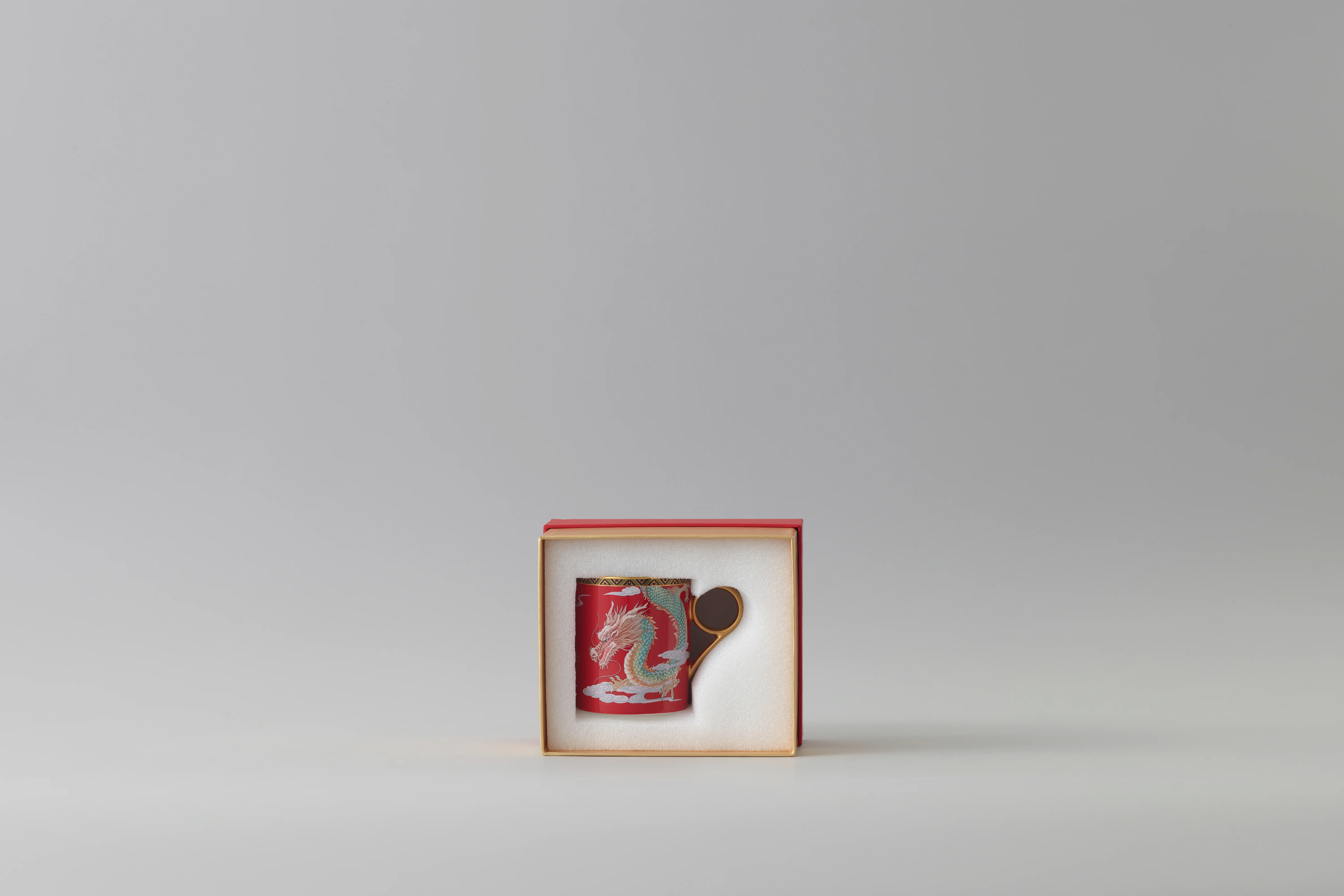 【China Direct Mail, Time 10-15 Days】 Auratic Dayun Longhui Mug (350ml - Chinese Red) detail image 4
