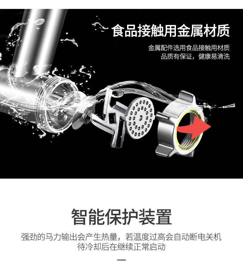 Avan-Pacific UMG-3010 LongLife Metal-Gear Heavy-Duty Electric Digital Light Touch Meat Grinder detail image 12