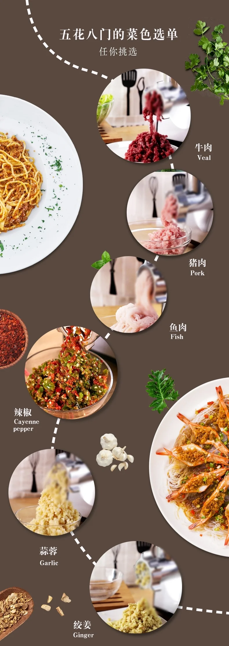 Avan-Pacific UMG-3010 LongLife Metal-Gear Heavy-Duty Electric Digital Light Touch Meat Grinder detail image 6