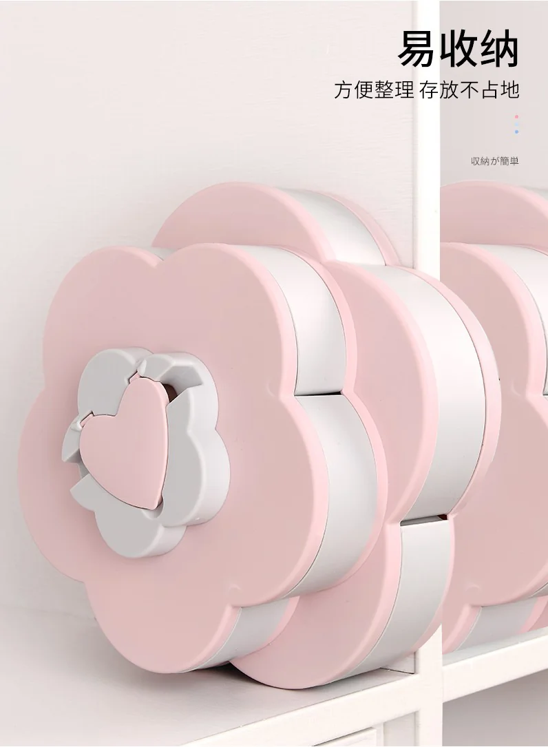BEILEMAO Rotating European candy box, Creative compartment, Double-layer large capacity, Coral powder detail image 9