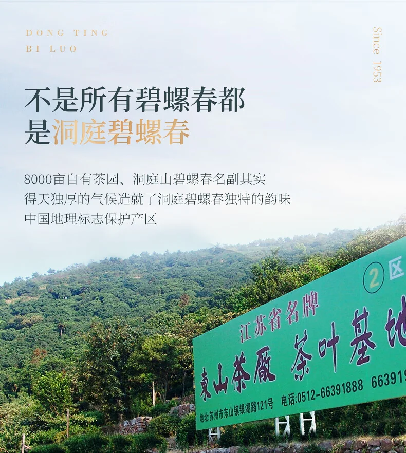 【中国直邮，时效7-15天】碧螺 2026年春茶绿茶 苏州洞庭碧螺春东山茶厂送礼一级100g明前新茶罐装 详情图 22
