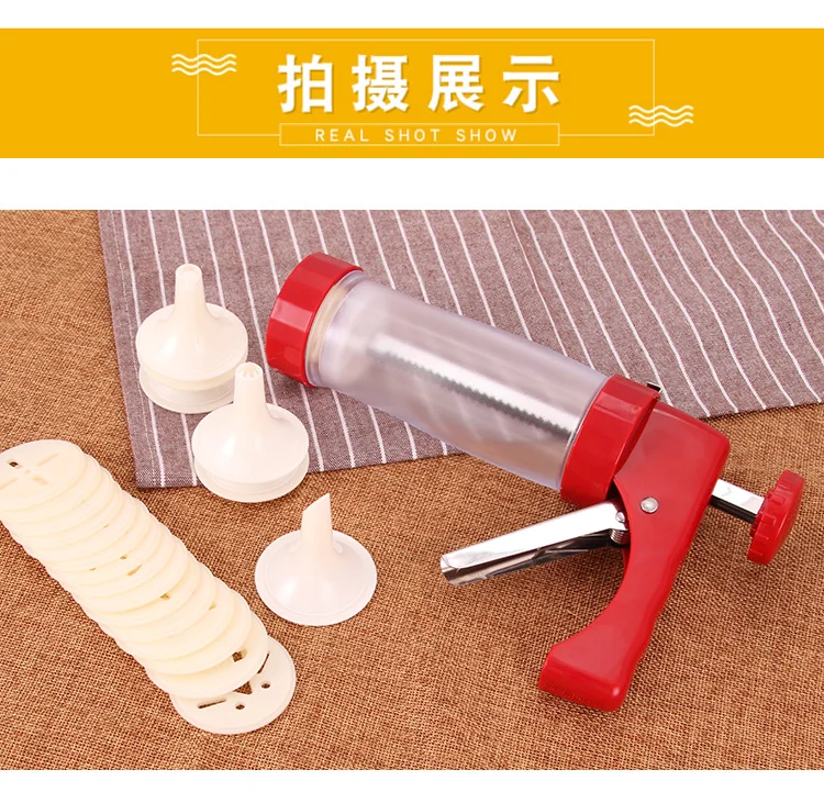 Baijie Baking tools, Butter Cookies Decorating Gun, 22 flower types, Can be disassembled detail image 7