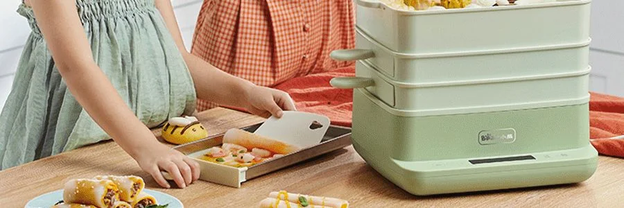 BEAR Multi functional Intestine Flour Machine Large Capacity Electric Steaming Pot Electric Steaming Box Breakfast Machine Rice Noodles Machine 8L Super Large Capacity CFJ-A80B2 detail image 5