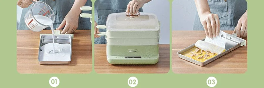 BEAR Multi functional Intestine Flour Machine Large Capacity Electric Steaming Pot Electric Steaming Box Breakfast Machine Rice Noodles Machine 8L Super Large Capacity CFJ-A80B2 detail image 21