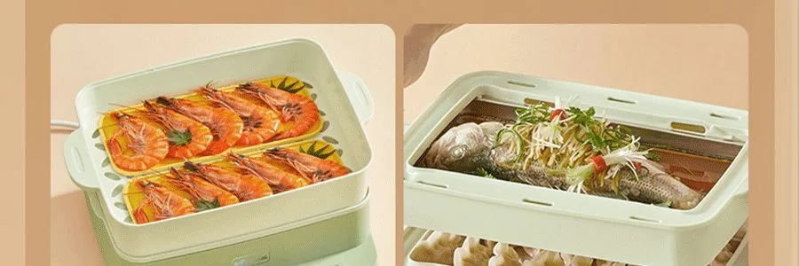 BEAR Multi functional Intestine Flour Machine Large Capacity Electric Steaming Pot Electric Steaming Box Breakfast Machine Rice Noodles Machine 8L Super Large Capacity CFJ-A80B2 detail image 62