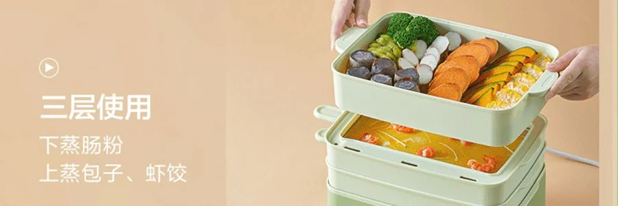 BEAR Multi functional Intestine Flour Machine Large Capacity Electric Steaming Pot Electric Steaming Box Breakfast Machine Rice Noodles Machine 8L Super Large Capacity CFJ-A80B2 detail image 66
