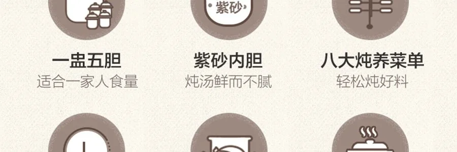 BEAR red sand electric stew pot, water tight stew pot, stew Congee, bird's nest stew pot DDZ-C25R7 2.5L detail image 6