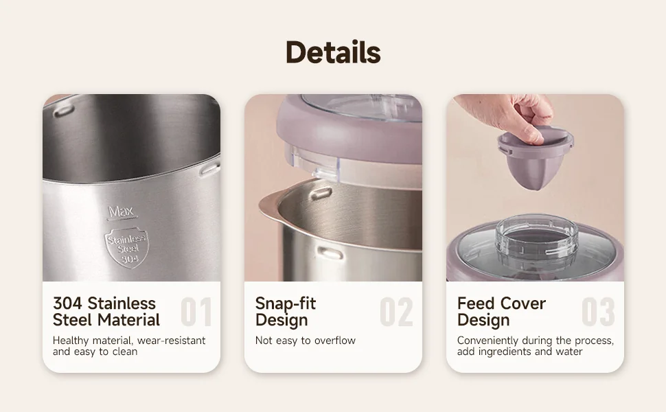 Bear Noodle Machine 3.5L Household Small Fully Automatic Kneading and Awakening Constant Temperature Fermentation Machine HMJ-A35M1 detail image 5