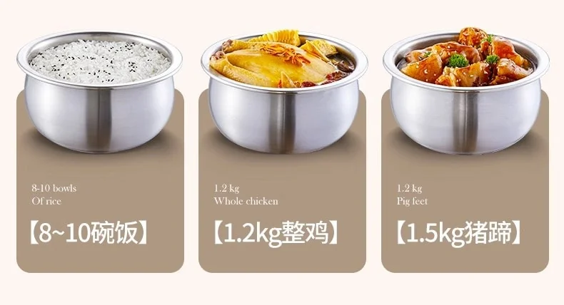BECWARE 圆釜无涂层电饭煲 多功能电饭煲2.8L detail image 19