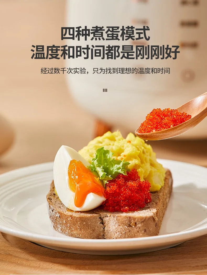 BECWARE 多功能煮蛋器 网红蛋蛋锅 多功能智能预约电煮锅 白色 detail image 14