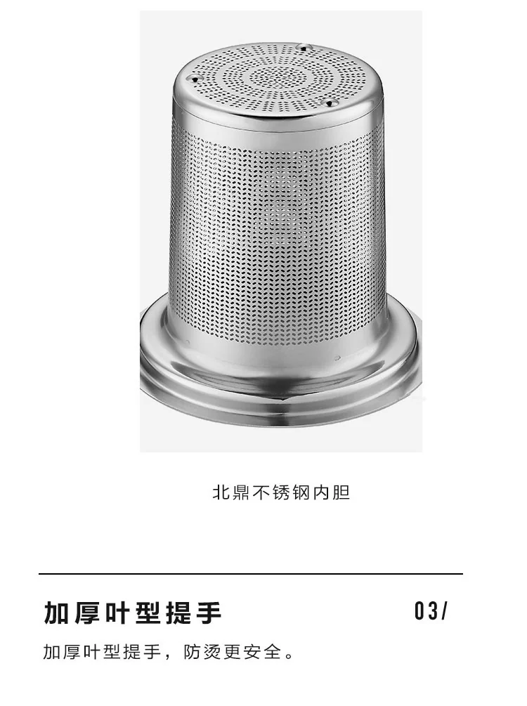 Buydeem  Teapot Tea Cup With Drain Basket Separation Filter High Borosilicate Glass One Drink 350ml CD1001 detail image 12