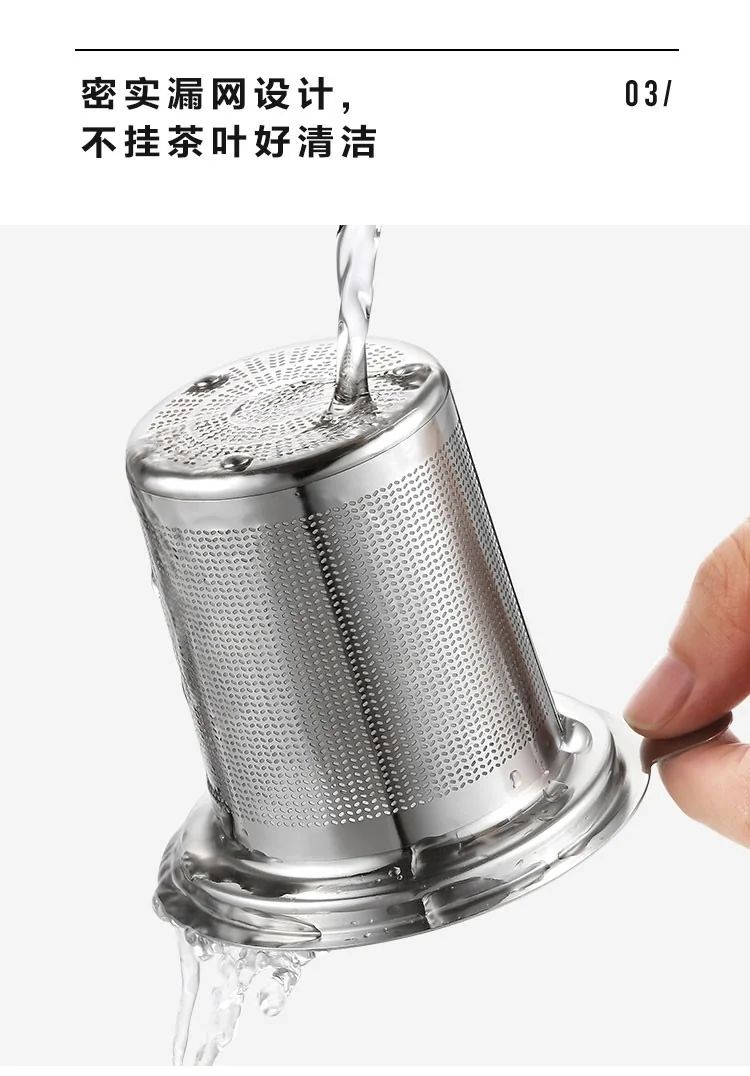 Buydeem  Teapot Tea Cup With Drain Basket Separation Filter High Borosilicate Glass One Drink 350ml CD1001 detail image 21
