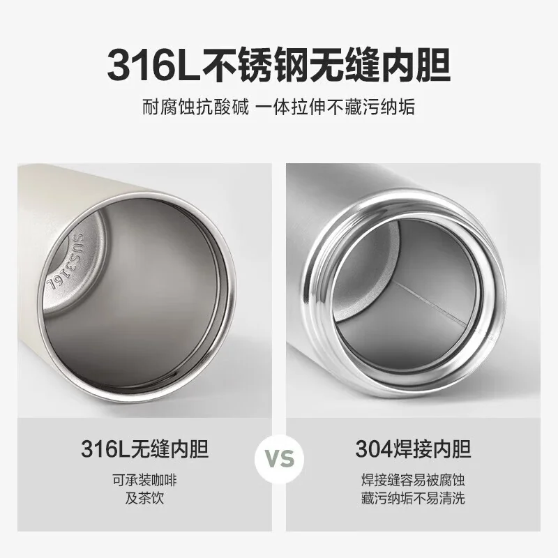Buydeem Insulation Cup Coffee Cup 316L Stainless Steel Mini Portable Water Cup Light Cedar Green CD1012 detail image 11