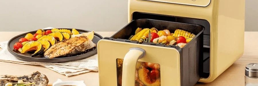 Buydeem Air Fryer F51 Multi functional Home Air Fryer Visible Large Capacity Metal Inner Pot Air Fryer detail image 4