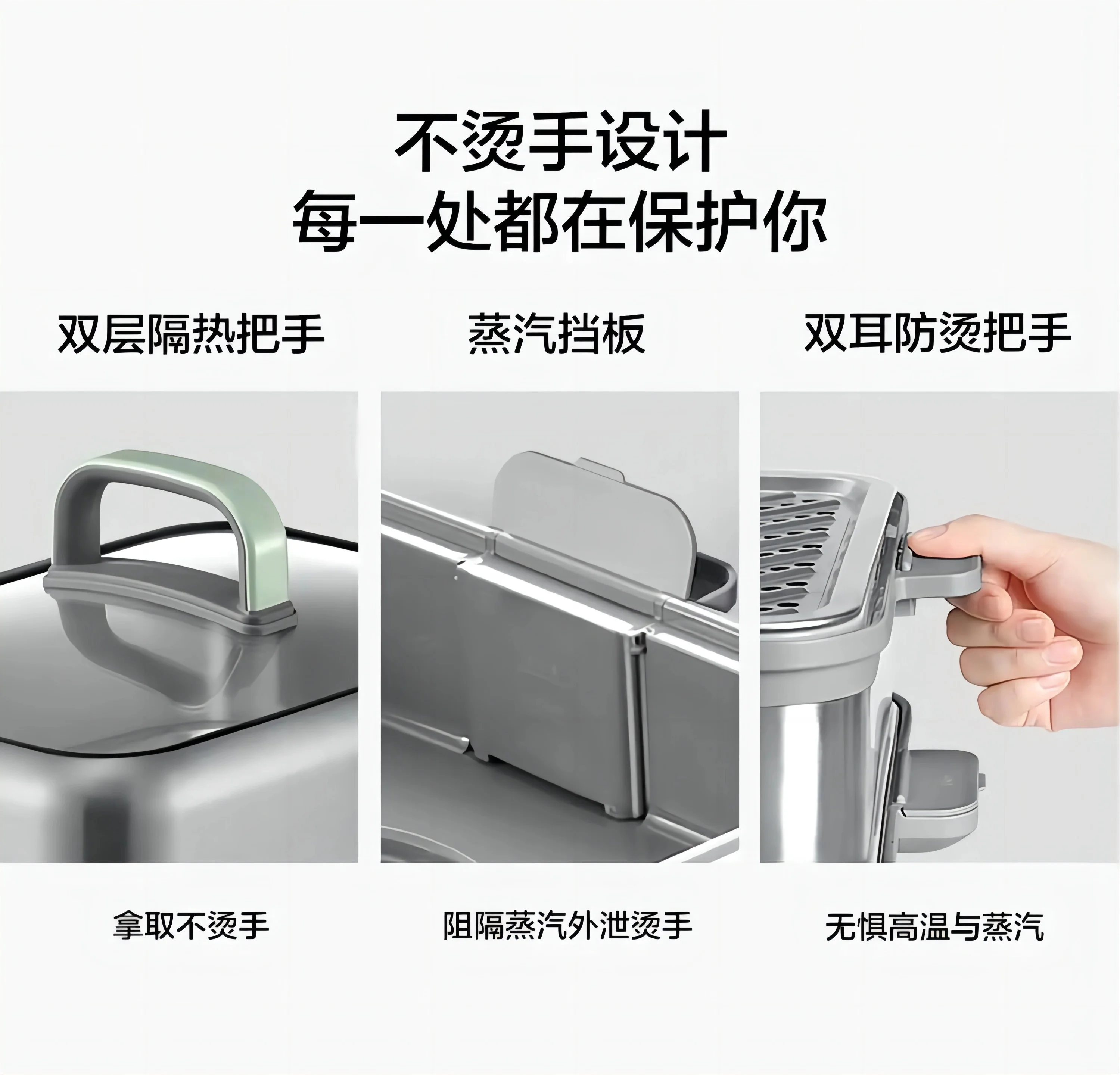 Buydeem Electric Steaming Pot Household Stainless Steel Electric Stew Pot Large Capacity Multi functional Pot One Pot Multi purpose Steaming Pot Large Intelligent Stew Pot Timer Reservation Steam Pot G67 detail image 20